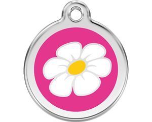 Red Dingo Daisy Enamel Dog Tag - 11 colors!