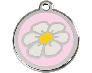 Red Dingo Daisy Enamel Dog Tag - 11 colors!