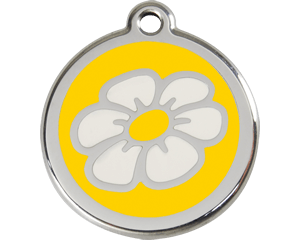 Red Dingo Daisy Enamel Dog Tag - 11 colors!