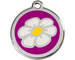 Red Dingo Daisy Enamel Dog Tag - 11 colors!