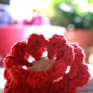 Candy Apple Dog Collar Flower