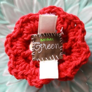 Candy Apple Dog Collar Flower