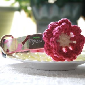 Lollipop Dog Collar Flower
