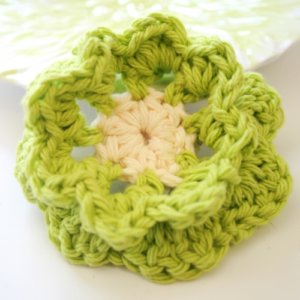 Lemon Lime Dog Collar Flower