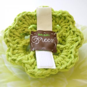 Lemon Lime Dog Collar Flower