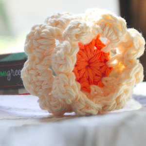 Creamsicle Dog Collar Flower