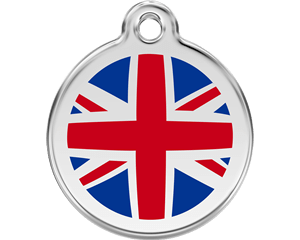 Red Dingo UK Flag Dog Tag