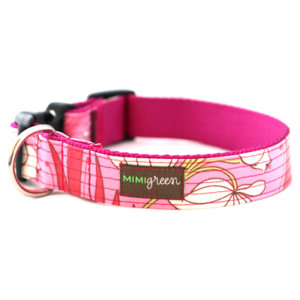 Blossom Laminated Cotton Dog Collar