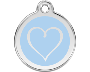 Red Dingo Tribal Heart Dog Tag - 11 colors!