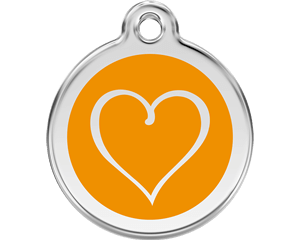 Red Dingo Tribal Heart Dog Tag - 11 colors!