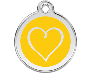 Red Dingo Tribal Heart Dog Tag - 11 colors!