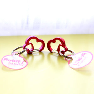 Heart Rubit Clip-On Dog Tag Holder