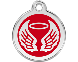 Red Dingo Angel Wings Dog Tag - 11 colors!