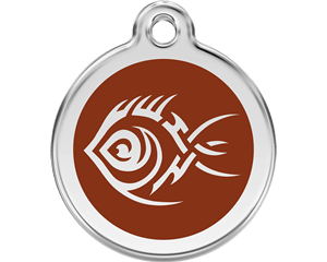 Red Dingo Tribal Fish Dog Tag - 11 colors!