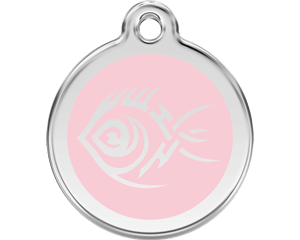 Red Dingo Tribal Fish Dog Tag - 11 colors!