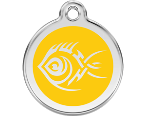 Red Dingo Tribal Fish Dog Tag - 11 colors!