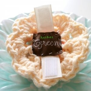 Chocolate and Orange Flower Collar