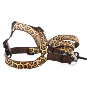 Leopard Velvet Dog Harness -- 8 colors!
