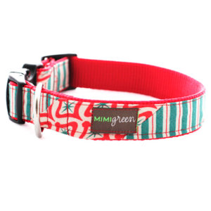 Peppermint Patty Holiday Dog Collar