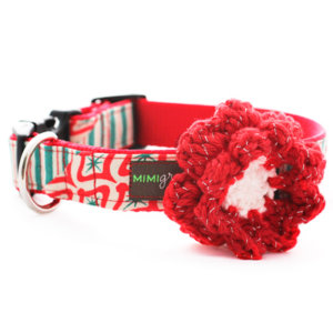 Peppermint Patty Holiday Dog Collar
