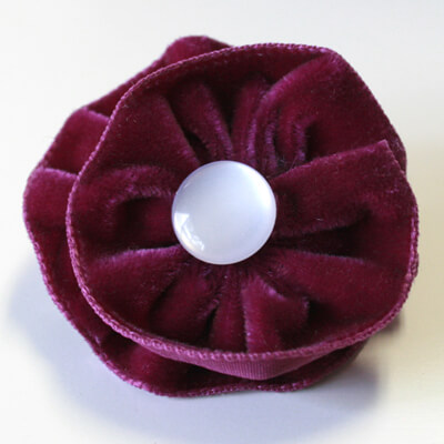 Olive Hair/Dog Collar Flower -- Small