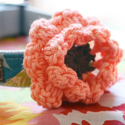 Orange Coco Dog Collar Flower