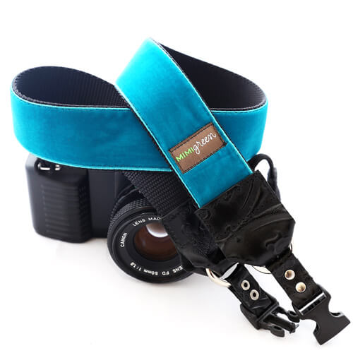 Zack' Blue Velvet Camera Strap