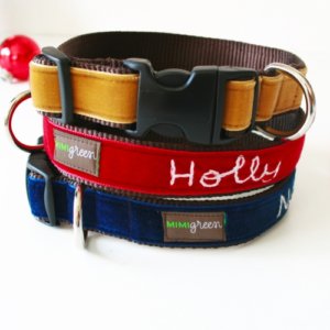 'Holly' Personalized Dog Collar