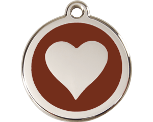 Red Dingo Heart Dog Tag - 11 colors!