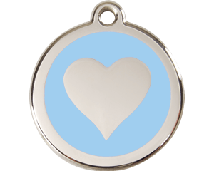 Red Dingo Heart Dog Tag - 11 colors!