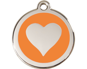 Red Dingo Heart Dog Tag - 11 colors!