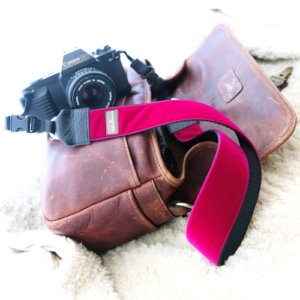 'Bettie' Velvet Camera Strap