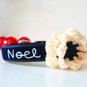 Snowflake Dog Collar Flower