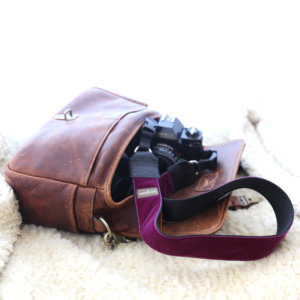 'Oliver' Velvet Camera Strap