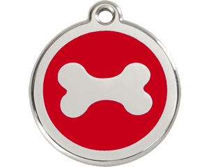 Red Dingo Bone Dog Tag - 11 colors!