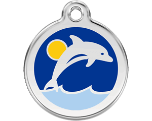 Red Dingo Dolphin Dog Tag