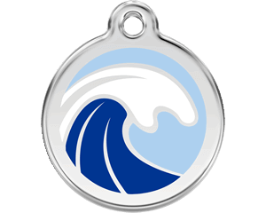 Red Dingo Wave Dog Tag