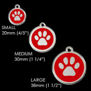 Red Dingo Italian Flag Dog Tag