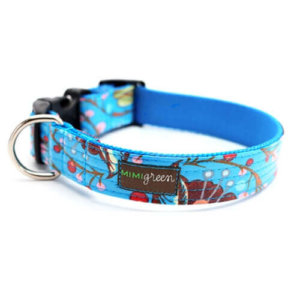 Bloom Laminated Cotton Dog Collar